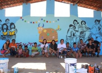 Cojuv realiza oficina de grafite na comunidade Cipó em Pedro II